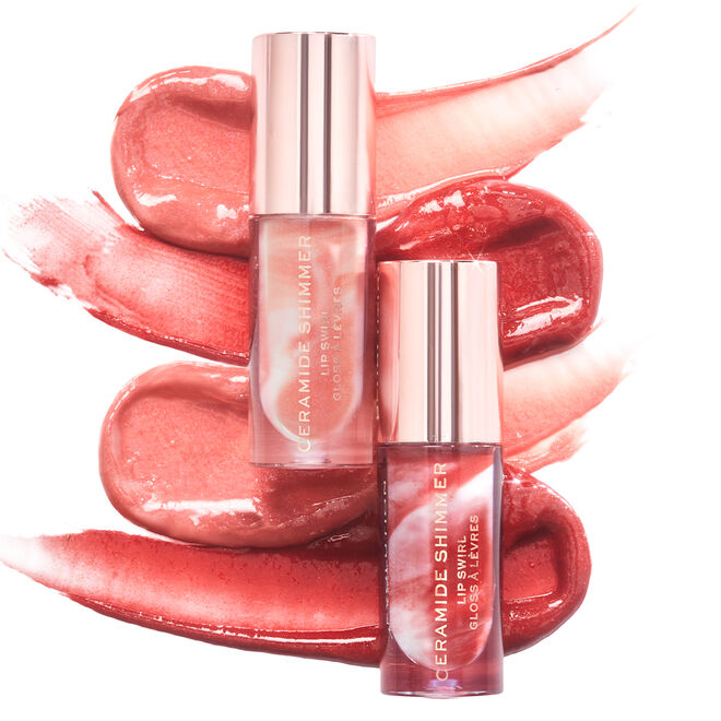 Makeup Revolution Ceramide Shimmer Lip Swirl - Out out red