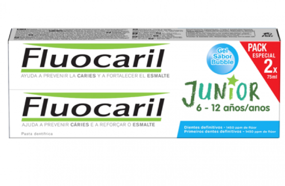 Fluocaril Junior Pasta de Dentes Bubble 2 x 75 mL
