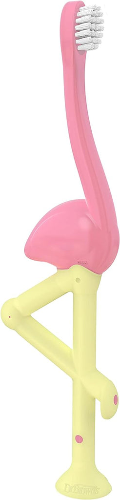 Dr Browns Escova Dentes Flamingo 1-4 anos