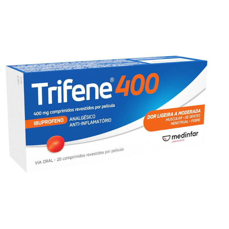Trifene 400, 400 mg x 20 Comprimidos Revestidos   No reviews