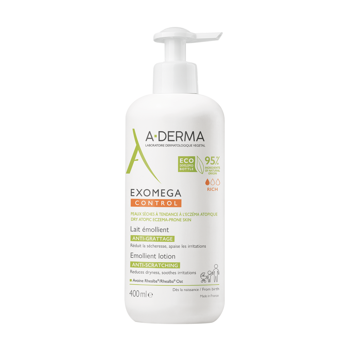 A-Derma Exomega Control Gel Lavante Emoliente 2 em 1 500ml