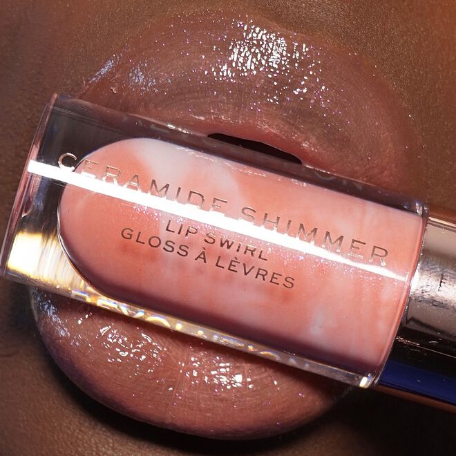 Makeup Revolution Ceramide Shimmer Lip Swirl - Glitz Nude