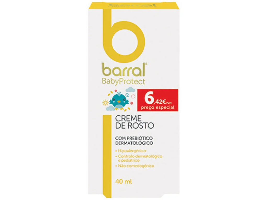 Barral Babyprotect Creme de Rosto 40 mL - Preço Especial