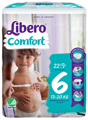 Libero Fralda Comfort (T6) x 8      (5€/pacote)