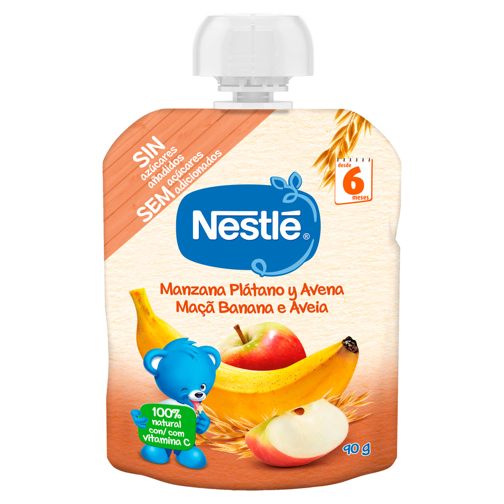 Nestle Naturnes Maçã Banana Aveia 90g 6m