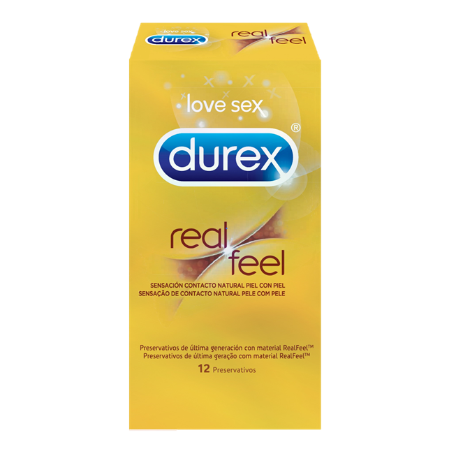 Durex Preservativo Real Feel x 12 unidades