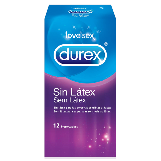 Durex Preservativo Sem Látex x 12 unidades