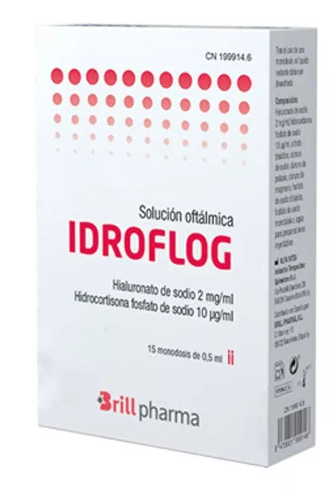 Idroflog Solução Oftálmica Monodoses 15x0,5mL