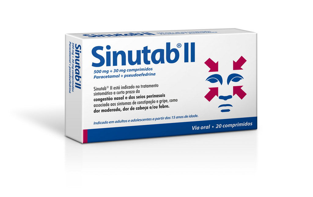 Sinutab II, 500/30 mg x 20 comp