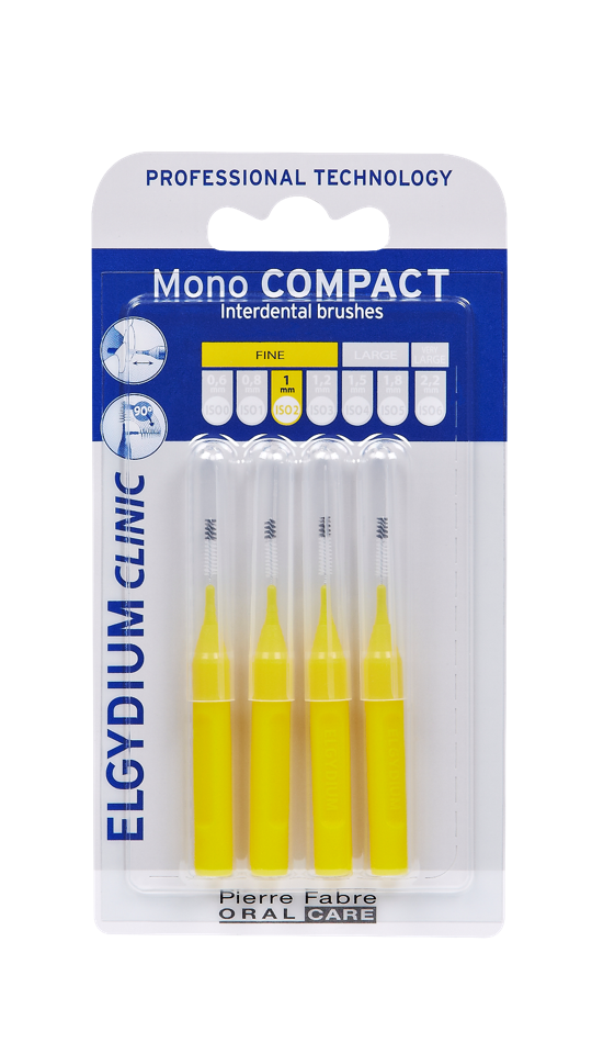 Elgydium Clinic Escovilhão Mono Compact 4 Unidades - Amarelo
