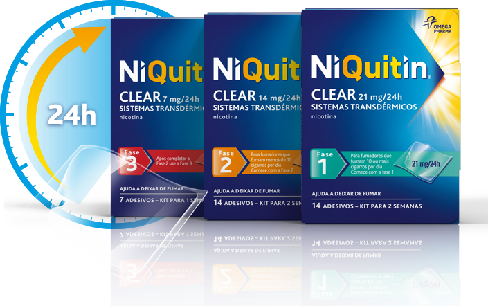 Niquitin Clear, 21 mg/24 h x 14 sistemas transdérmicos
