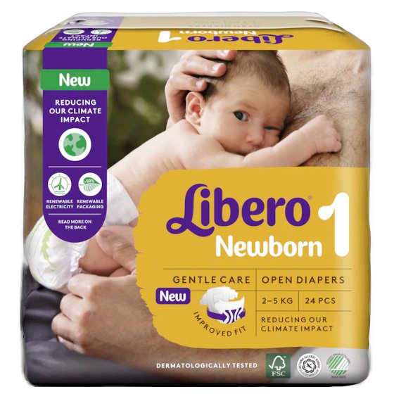 Libero Fralda Newborn (T1) x 8      (4.20€/pacote)