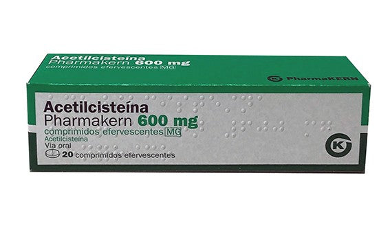 Acetilcisteína Pharmakern MG, 600 mg x 20 comp eferv