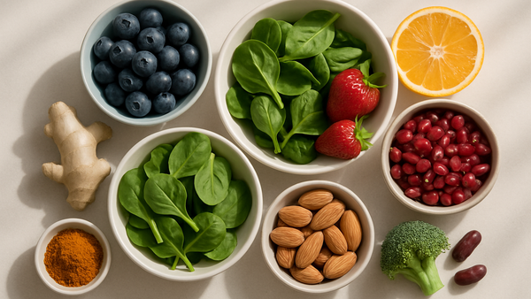 Ilustração para o artigo: Alimentos Ricos em Antioxidantes: Quais São e Porque São Importantes?
