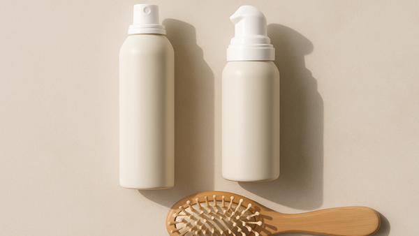 Ilustração para o artigo: Como Usar Shampoo Seco: Spray vs Foam — Qual Escolher para o Seu Cabelo?
