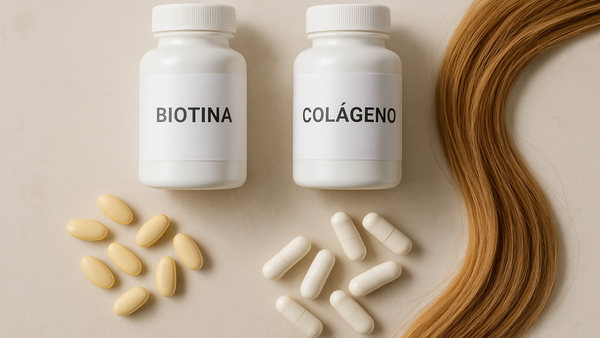 Ilustração para o artigo: Biotina vs Colágeno para o Cabelo: Qual Escolher?