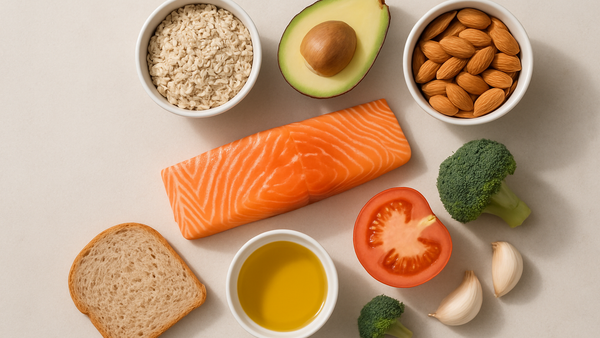 Ilustração para o artigo: Alimentação para controlar o colesterol: que alimentos escolher?