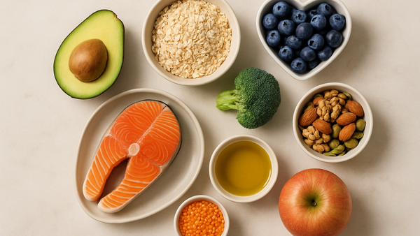 Ilustração para o artigo: Alimentos para Baixar o Colesterol: Guia Completo para uma Dieta Saudável