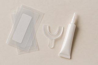 Ilustração para o artigo: Branqueador Dentário: Tiras ou Gel — Qual Dá Melhores Resultados?
