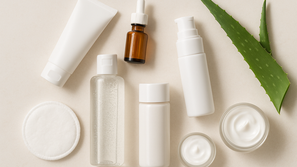 Ilustração para o artigo: Cuidados de Rosto: Como Montar uma Rotina de Skincare Eficaz com Produtos de Farmácia