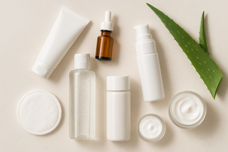 Ilustração para o artigo: Cuidados de Rosto: Como Montar uma Rotina de Skincare Eficaz com Produtos de Farmácia