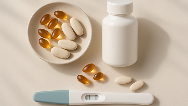 Ilustração para o artigo: Suplementos de Fertilidade Feminina: O Que a Ciência Diz e Quais Escolher