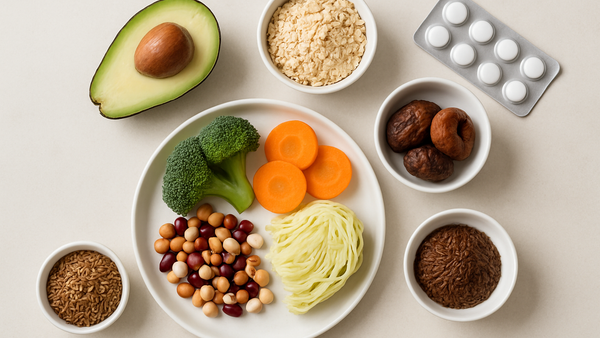 Ilustração para o artigo: Melhores Alimentos para a Prisão de Ventre: Guia Completo para um Trânsito Intestinal Saudável