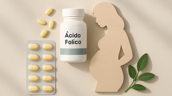 Ilustração para o artigo: Ácido Fólico na Gravidez: Quando Começar a Tomar e Qual a Dose Certa