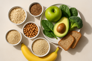 Ilustração para o artigo: A Importância das Fibras na Alimentação: Benefícios e Alimentos a Privilegiar