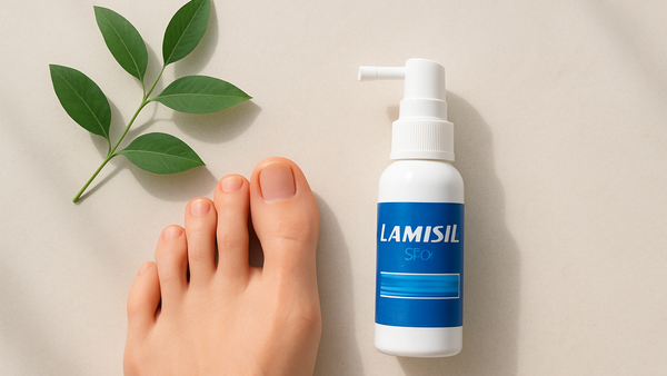 Ilustração para o artigo: Lamisil Spray: Como Usar para Tratar Micoses dos Pés e Unhas