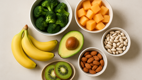 Ilustração para o artigo: Alimentos Ricos em Potássio: Guia Completo para uma Alimentação Equilibrada
