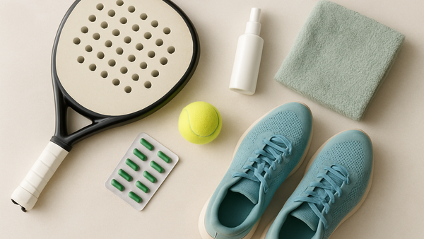 Ilustração para o artigo: Como Aquecer Antes de Jogar Padel: Guia Completo para Evitar Lesões