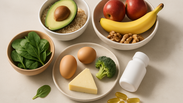 Ilustração para o artigo: Alimentação durante a gravidez: quais os nutrientes essenciais?