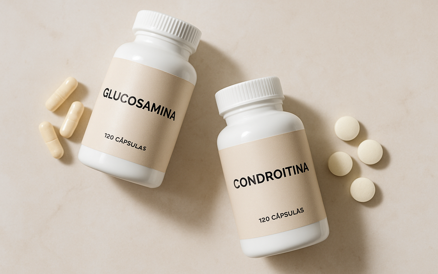 Ilustração para o artigo: Glucosamina vs Condroitina: Qual é Melhor para as Articulações?