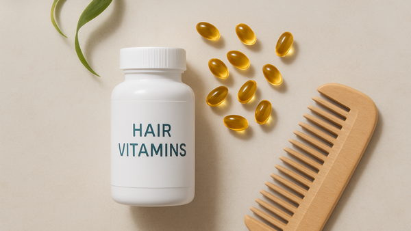 Ilustração para o artigo: Vitaminas para Cabelo: Guia Completo para Escolher os Melhores Suplementos