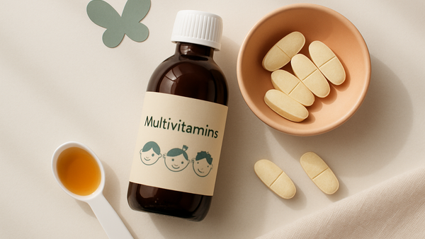 Ilustração para o artigo: Melhor Xarope Multivitamínico para Crianças em Portugal: Guia para Pais Informados