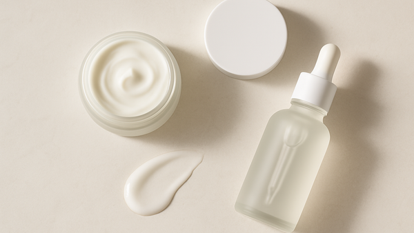 Ilustração para o artigo: Creme ou Sérum Primeiro? A Ordem Certa para a Tua Rotina de Skincare