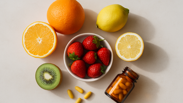Ilustração para o artigo: Alimentos ricos em vitamina C para incluir na alimentação durante o inverno