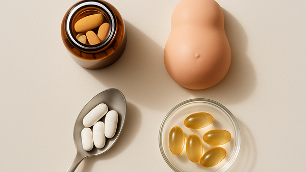 Ilustração para o artigo: Suplemento Pré-Natal vs. Vitamina D Isolada na Gravidez: O Que Escolher?