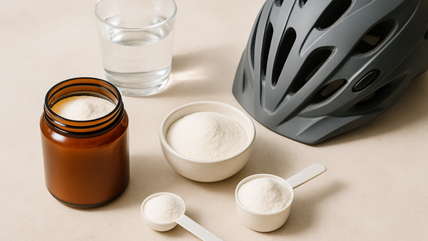 Ilustração para o artigo: Creatina é boa para ciclistas? O que diz a ciência