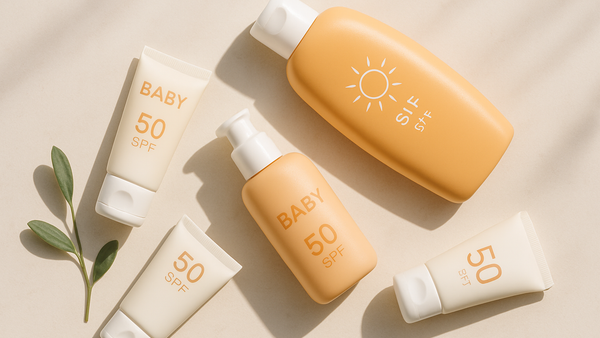 Ilustração para o artigo: Melhor Protetor Solar SPF 50 para Bebé: Guia de Comparação