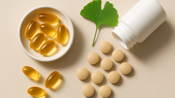 Ilustração para o artigo: Ómega 3 vs Ginkgo Biloba para a Memória: Qual Escolher?