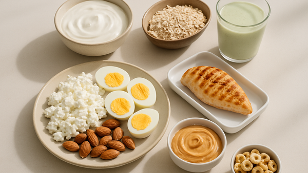 Ilustração para o artigo: Pequeno-almoço Rico em Proteína: 8 Ideias para Começar o Dia