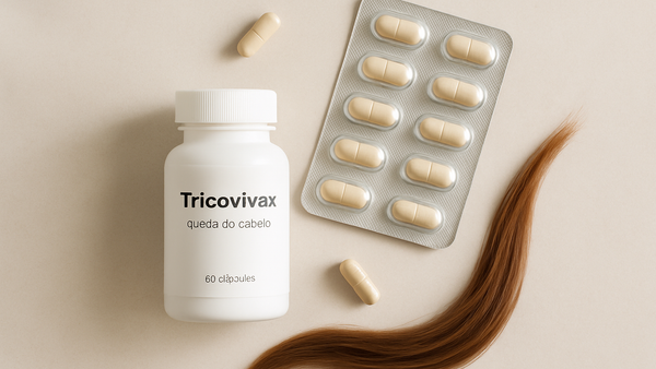 Ilustração para o artigo: Tricovivax para Queda de Cabelo: O Que É e Onde Comprar em Farmácia Online