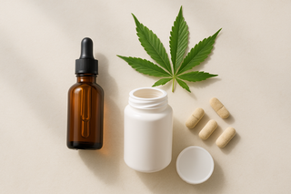 Ilustração para o artigo: CBD vs Melatonina para Ansiedade Noturna: Qual Escolher?