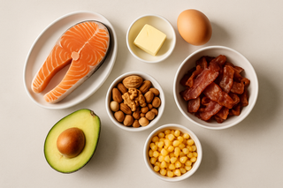 Ilustração para o artigo: Quais os Alimentos que Aumentam o Colesterol? Guia Completo