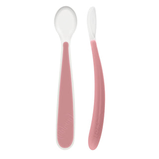 Chicco Colher Macia Silicone +6m - 2 Unidades Rosa