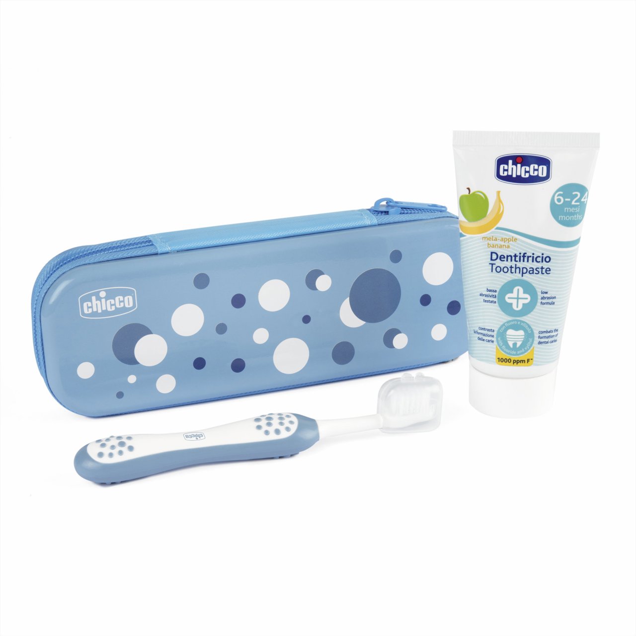 Chicco Estojo Higiene Oral +6 meses Azul