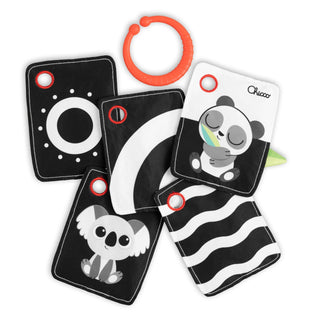 Chicco Cartões Sensoriais Preto e Branco - Estimulação Visual do Bebé