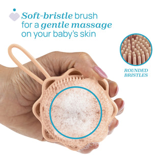 Chicco Escova de Corpo Doseadora Laranja – Banho & Massagem